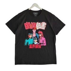 Yu Yu Hakusho Ghost Files Anime Graphic T-Shirt Black XL Funimation Yusuke Hiei